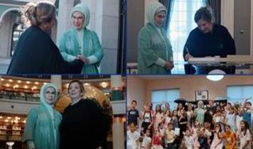 Emine Erdoğan: Türkiye ile Gürcistan'ın dostluğunun daha da güçlenmesini diliyorum