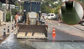 Bodrum'da su hattı ikinci kez patladı! Esnaf çözüm bekliyor