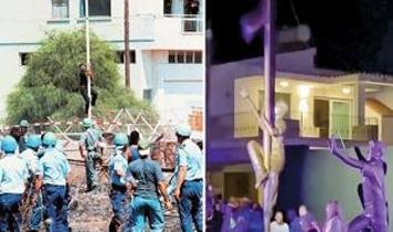 Türk bayrağını indirmeye çalışmıştı... Rumların ibret anıtı!