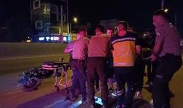 Bursa'da motosikletin devrilmesi sonucu 2 kişi ağır yaralandı