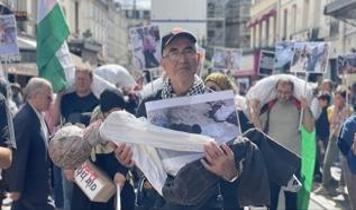 Paris Şehitler Sokağı'ında Filistin dayanışması: İsrail katil, Macron suç ortağı