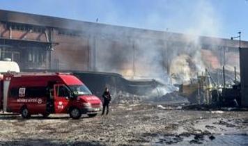 Kayseri'deki fabrika yangını kontrol altında