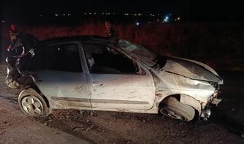 Siverek'te takla atan otomobilin sürücüsü yaralandı