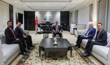 Bakan Fidan, Irak Türkmen Cephesi Başkanı Ağaoğlu'nu kabul etti