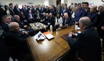 TBMM'de sürpriz zirve... Cumhurbaşkanı Erdoğan, Bahçeli, İP ve DEM heyetiyle görüştü
