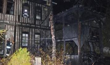 Atatürk'ün kaldığı tarihi konakta yangın