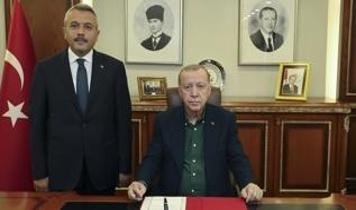 Cumhurbaşkanı Erdoğan'dan Rize Valiliği'ne ziyaret