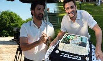 Engin Akyürek ve Yiğit Koçak'a doğum günü sürprizi! Sette pastalı kutlama