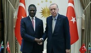 Cumhurbaşkanı Erdoğan, Güney Afrika Cumhuriyeti Cumhurbaşkanı Yardımcısı Mashatile'yi kabul etti