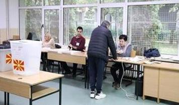 Kuzey Makedonya'da sandık başında!