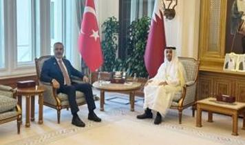 Bakan Fidan Katar Başbakanı Al Sani ile bir araya geldi