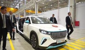 Tank gibi Togg... Erdoğan özel üretim araçla törene geldi