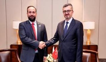 Cumhurbaşkanlığı İletişim Başkanı Duran, Suriye Enformasyon Bakanı Mustafa ile görüştü