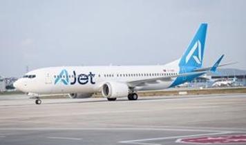 AJet'in yeni uçağı İstanbul'a geldi