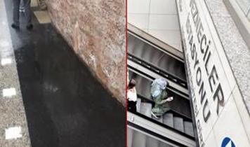 Vatandaşlardan CHP'li yönetime sert tepki: Metro istasyonu göle döndü