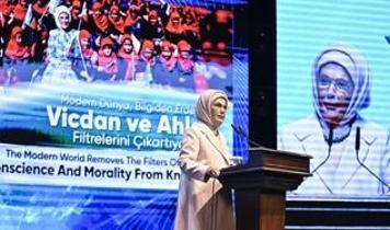 Emine Erdoğan'dan ''yapay zeka'' çıkışı: Gazze'de savaş suçlusuna dönüştü