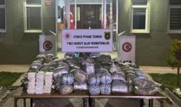 Hakkari sınırında 259 kilo uyuşturucu ele geçirildi