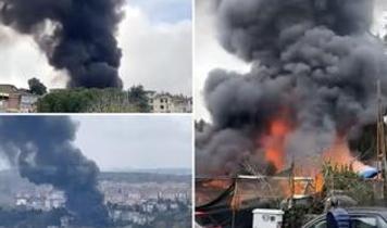 Sarıyer'de iş yerinde yangın! Dumanlar gökyüzüne yükseldi