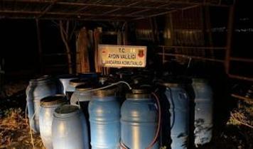 Aydın'da 6 ton sahte içki ele geçirildi
