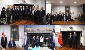 Cumhurbaşkanı Erdoğan, ATO Başkanı Baran'ın da aralarında bulunduğu heyeti kabul etti