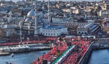 İstanbul'da Filistin'e destek seli! Gazze yürüyüşüne katılanların sayısı belli oldu