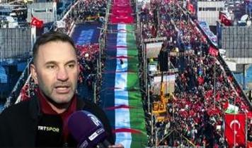 Spor camiası zulme sessiz kalmadı! ''Filistin'in yanındayız''