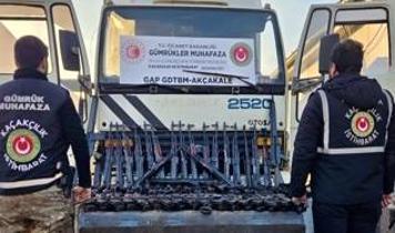 Akçakale sınırında onlarca uzun namlulu silah ele geçirildi