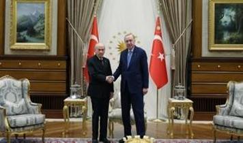 Cumhurbaşkanı Erdoğan, MHP Genel Başkanı Bahçeli'yi kabul etti