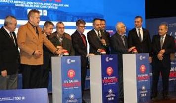 Yüzyılın Konut Projesi kapsamında Amasya'da yapılacak konutların kurası çekildi