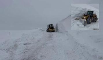 Erzurum Tekman'da karla mücadele