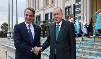 Cumhurbaşkanı Erdoğan, Yunanistan Başbakanı Miçotakis'i kabul etti