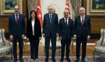 Külliye'de Terörsüz Türkiye zirvesi! Cumhurbaşkanı Erdoğan, DEM Parti heyetini kabul etti