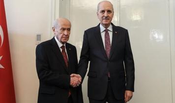 TBMM Başkanı Kurtulmuş, MHP Lideri Bahçeli'yi ziyaret etti