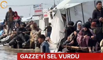 Gazze'yi sel vurdu!