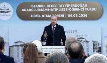 İstanbul Recep Tayyip Erdoğan Anadolu İmam Hatip Lisesi Öğrenci Yurdu'nun temeli atıldı