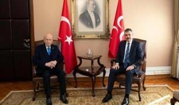 Bakan Çiftçi, MHP Genel Başkanı Bahçeli'yi Meclis'te ziyaret etti