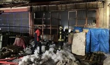 Kayseri'de mobilya atölyesinde yangın