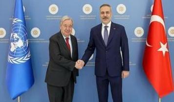 Dışişleri Bakanı Fidan, BM Genel Sekreteri Guterres ile Ankara'da görüştü