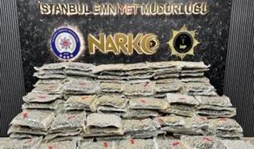 İstanbul'da 4 tırda 527 kilo 475 gram uyuşturucu ele geçirildi
