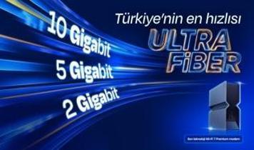 Turkcell Superonline'dan 10 gigabite varan hızlarla evlere "UltraFiber"