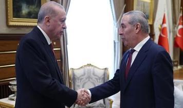 Cumhurbaşkanı Erdoğan, Filistin Devlet Başkan Yardımcısı Hüseyin eş-Şeyh'i kabul etti