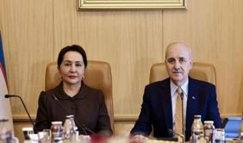 TBMM Başkanı Kurtulmuş, Özbekistan Ali Meclisi Senato Başkanı Narbayeva ile görüştü