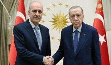 Cumhurbaşkanı Erdoğan, TBMM Başkanı Kurtulmuş ile görüştü