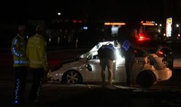 Ankara'da takla atan otomobilin çarptığı tır sürücüsü hayatını kaybetti