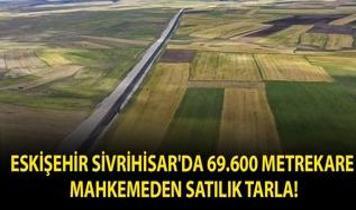 Eskişehir Sivrihisar'da 69.600 metrekare mahkemeden satılık tarla!