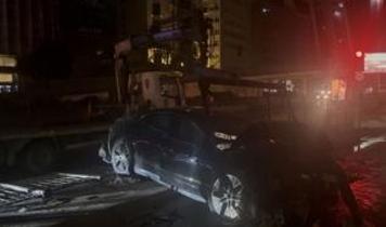 Şişli'de lüks otomobil kaza yaptı: 3 yaralı