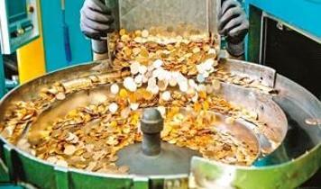 Darphanede altın mesaisi