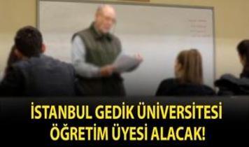 İstanbul Gedik Üniversitesi Öğretim Üyesi alacak!