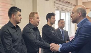 Necmeddin Bilal Erdoğan, Kahramanmaraş'ta şehit öğretmenin ailesine taziye ziyaretinde bulundu