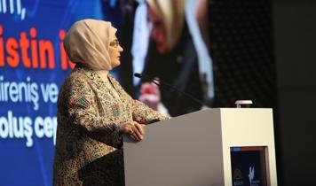 Emine Erdoğan'dan çağrı: El ele verip Filistin'i inşa edelim